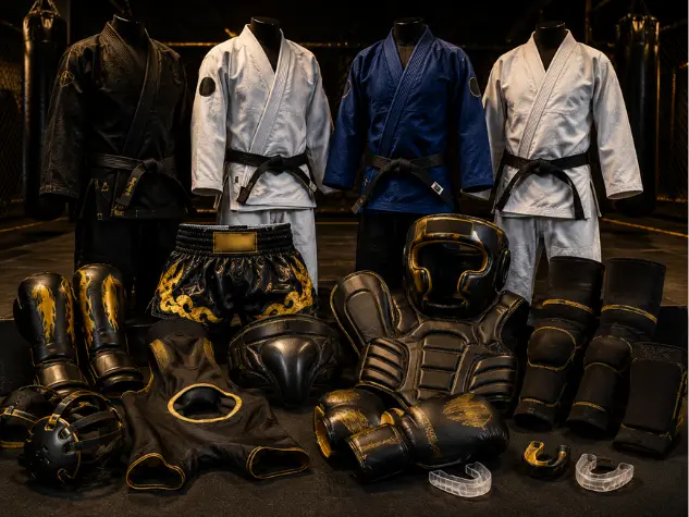 BJJ gi Muay Thai gear wrestling martial arts equipment combat gear export Germany Europe